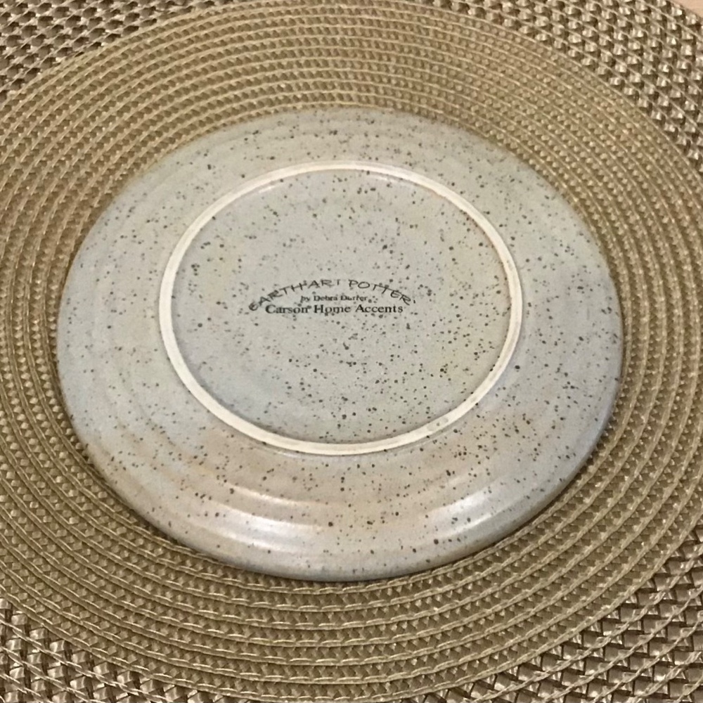 Vintage Earth Art pottery butter dish - Picture 4 of 4